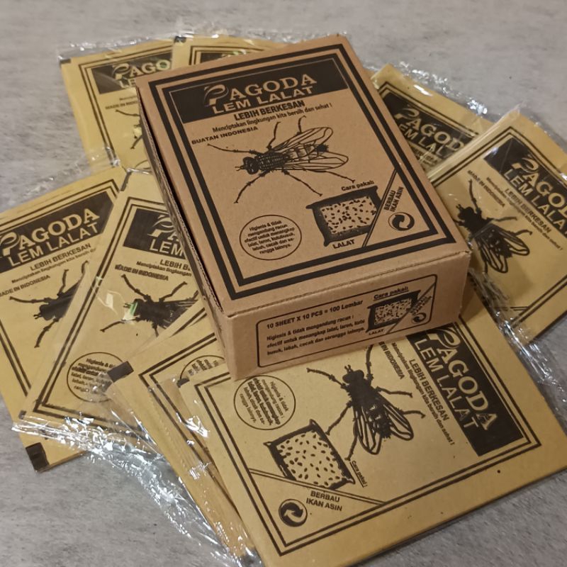 lem lalat pagoda lem pelekat lalat pagoda 100 lembar