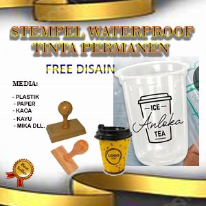 

STEMPEL CUP PLASTIK TINTA PERMANE. MEDIA KERTAS/KARDUS, PAPER, MIKA, KAYU, KACA