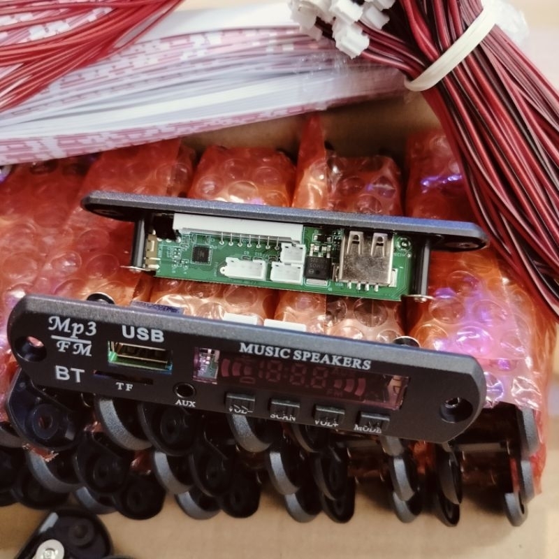 MP3 KIT Modul 5V / 12V Bluetooth 5.0 FM Radio USB Player Bluetooth Lagu MP3 BT Modul Kit