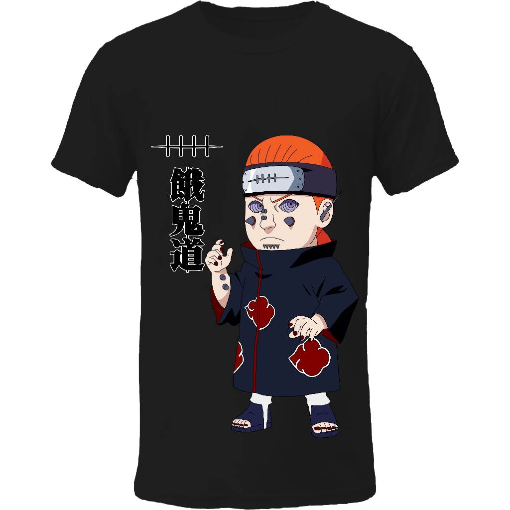 ECS T-shirts Casual Naruto Chibi Karakter Pain-Gakindo