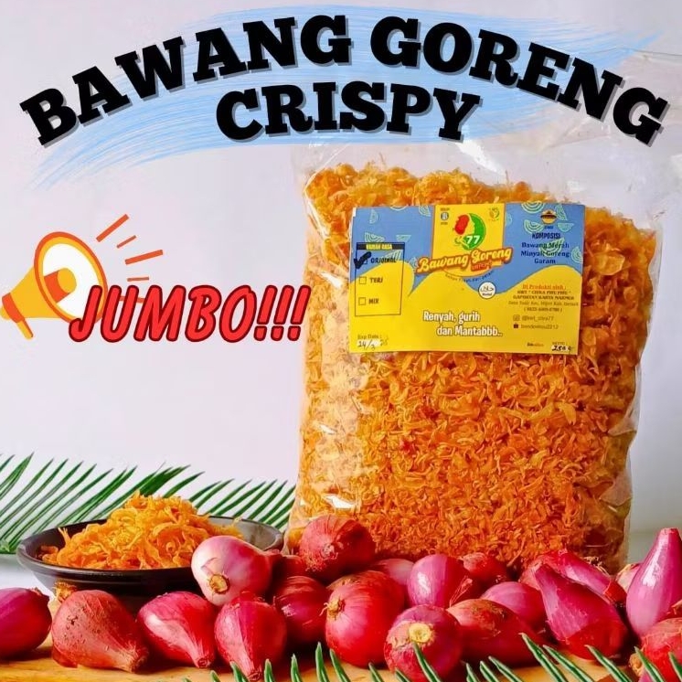 

BAWANG GORENG CRISPY JUMBO 250 gr