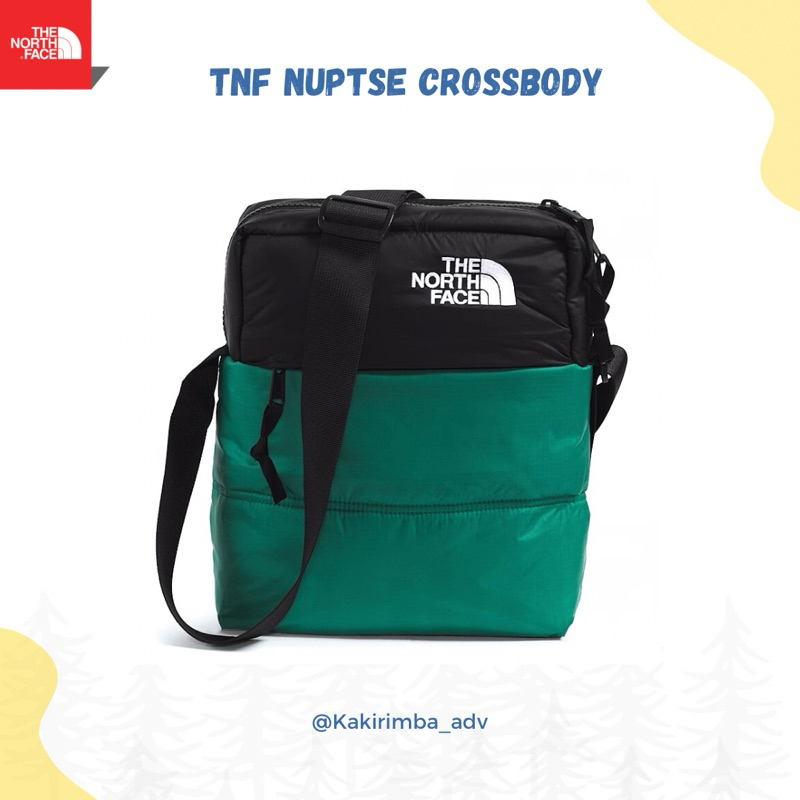 Tas Sling Bag Nuptse TnF Green Nuptse Original