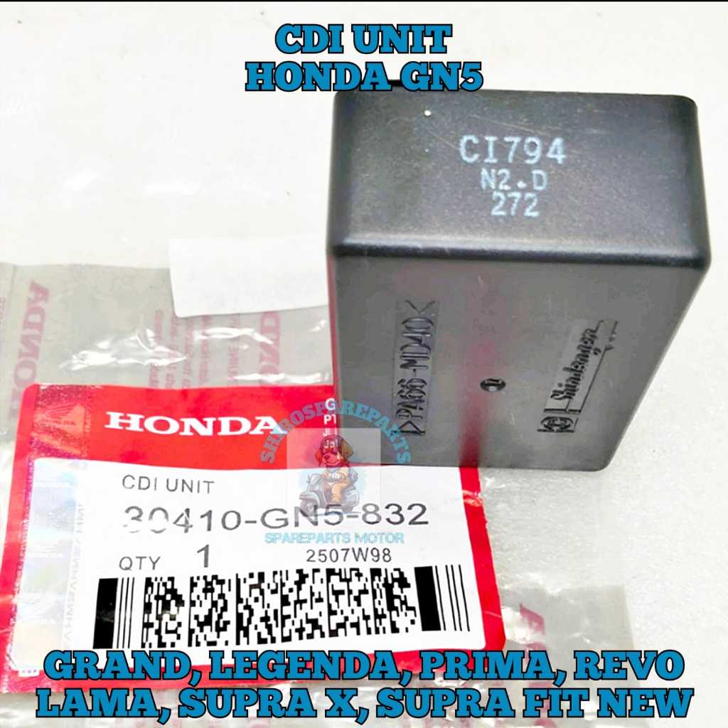 Cdi Unit Gn5 Asli Original Motor Honda Astrea Grang , Astrea Legenda , Revo 100 Lama , Supra Fit New