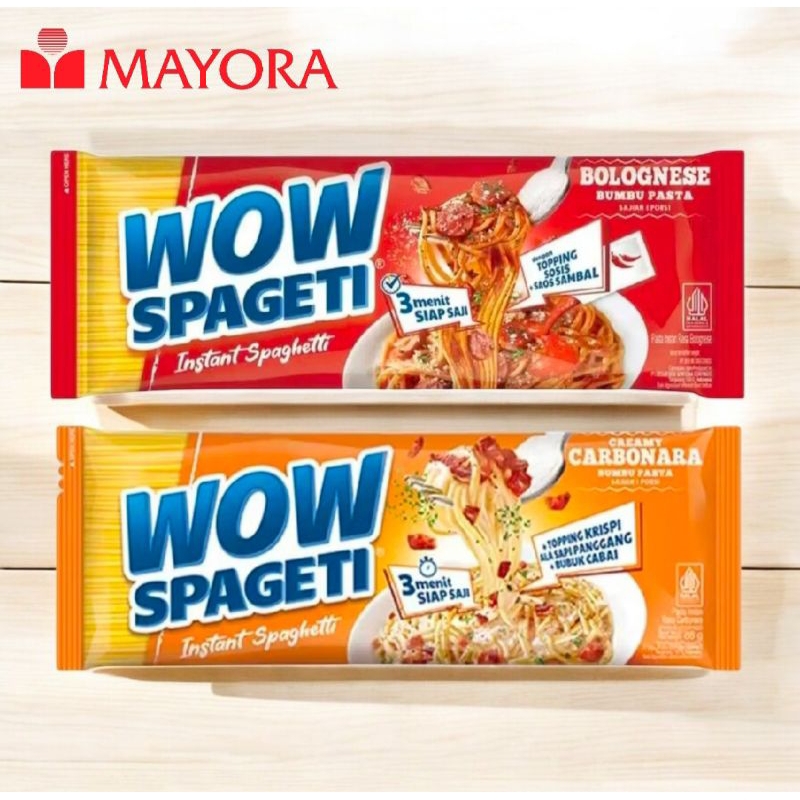 

Wow spageti instan spageti 84 gr | bolognese | carbonara | Halal murah