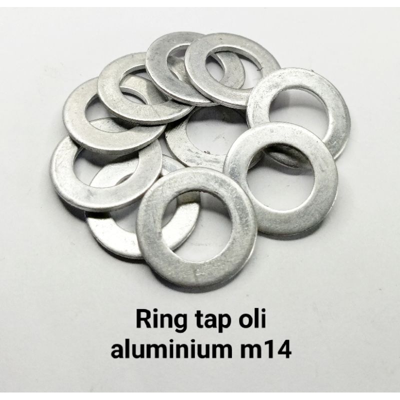 Ring tap oli aluminium m14 baut 19 ( baut oli oversize)