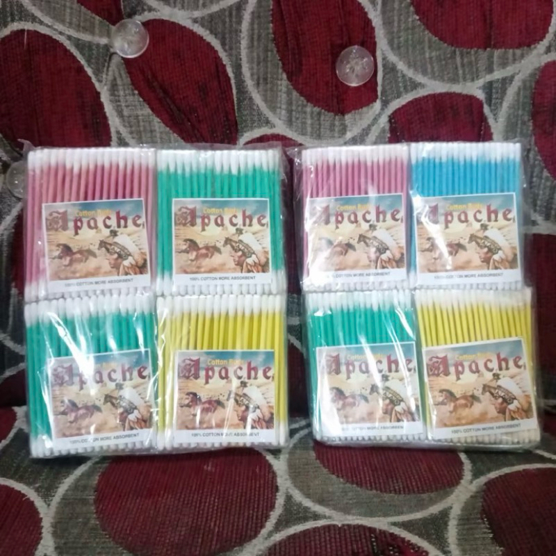 12pcs cottonbud - katenbat - pembersih telinga - korek kuping merk APACHE