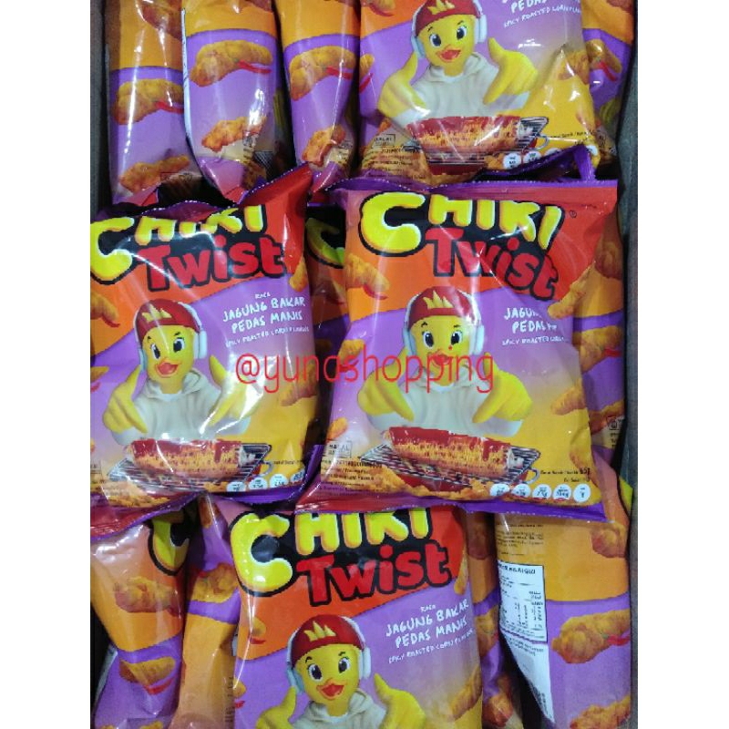 

Chiki twist rasa jagung bakar pedas manis 65g