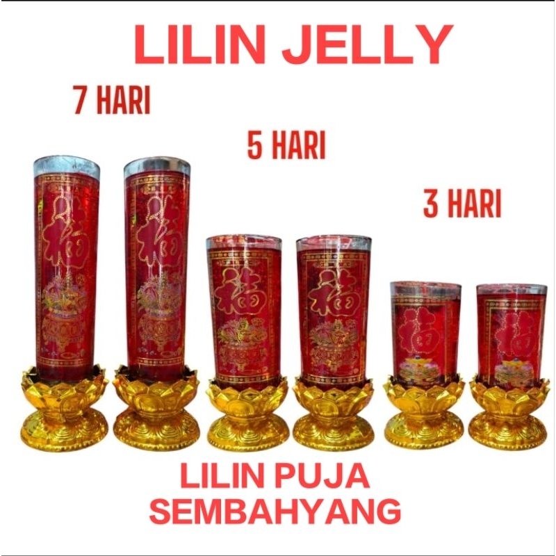 Lilin Jelly Puja Sembahyang 3/5/7 Hari