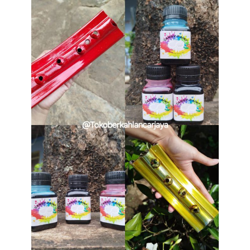 CANDY PAINT (OLES) 50 ml dapat 3 pcs pewarna logam chrome cat instan cat oles