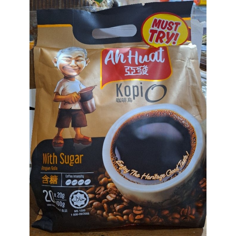 

Kopi Ah Huat with sugar / dengan gula tambahan