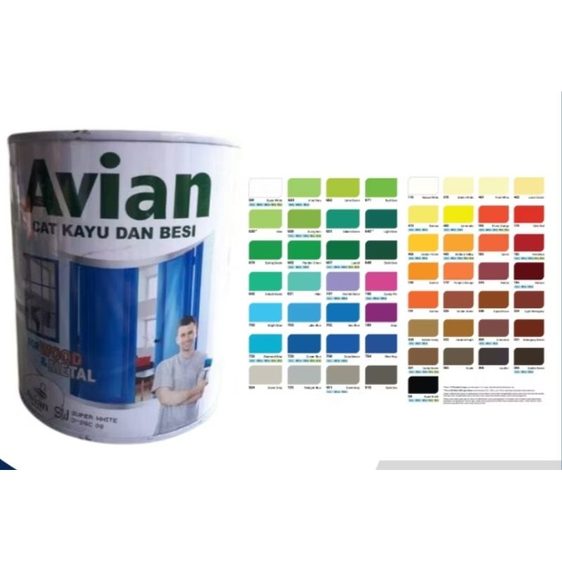 Cat AVIAN 1kg / AVIAN 1liter / cat kayu cat besi cat AVIAN 100cc / AVIAN cat kayu dan besi /AVIAN ca