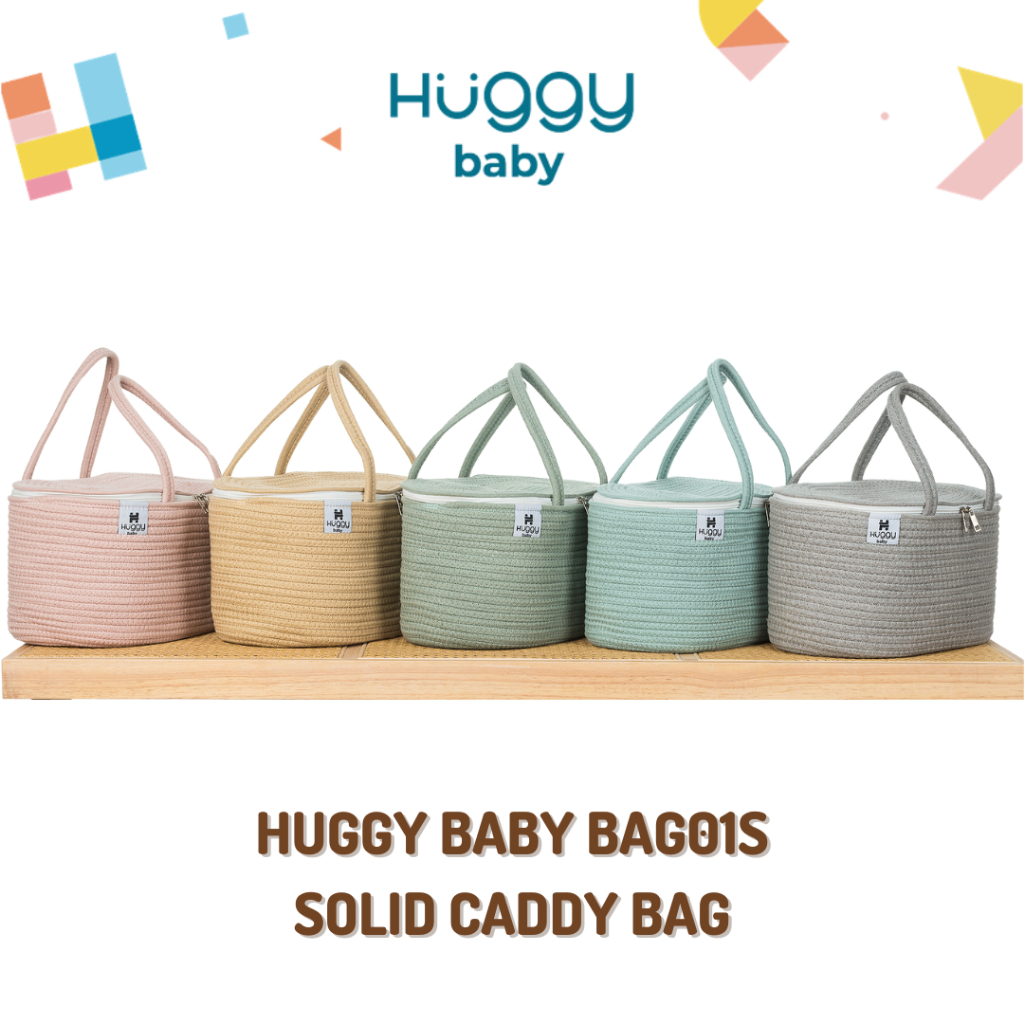 Huggy Baby BAG01S SOLID Caddy Bag | Tas Diaper Bag Organizer Bayi