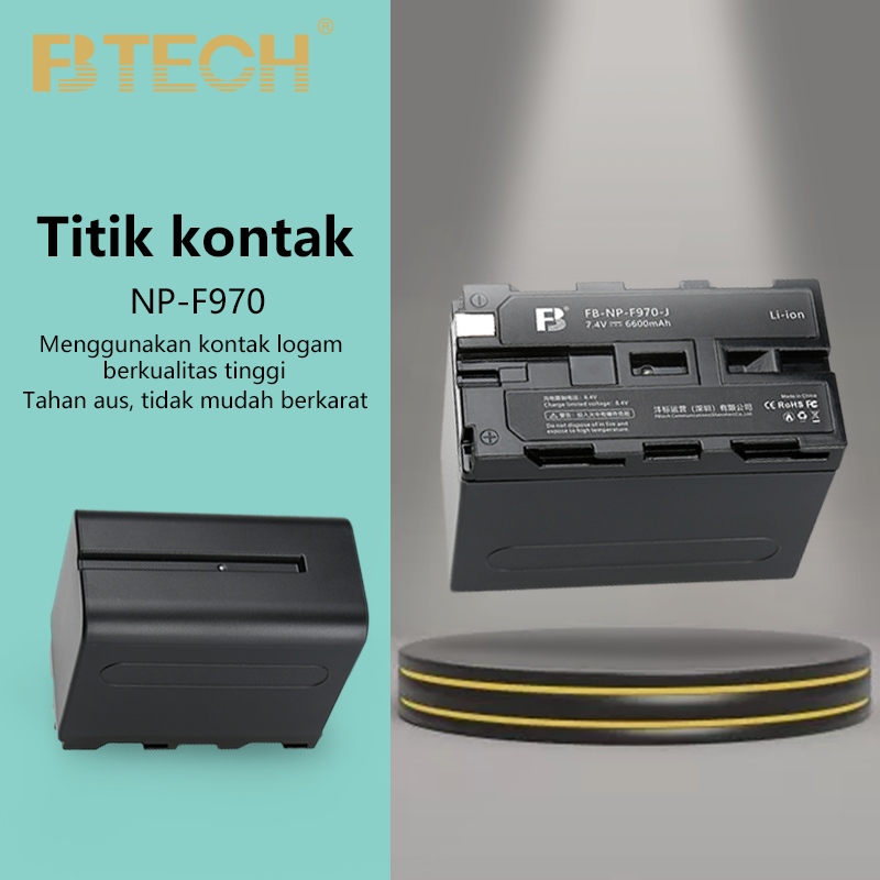 FB NP-F970-J Digital Camera Camera fill light Battery 6600mAh Charger NP F750 untuk Sony Kamera NX5R