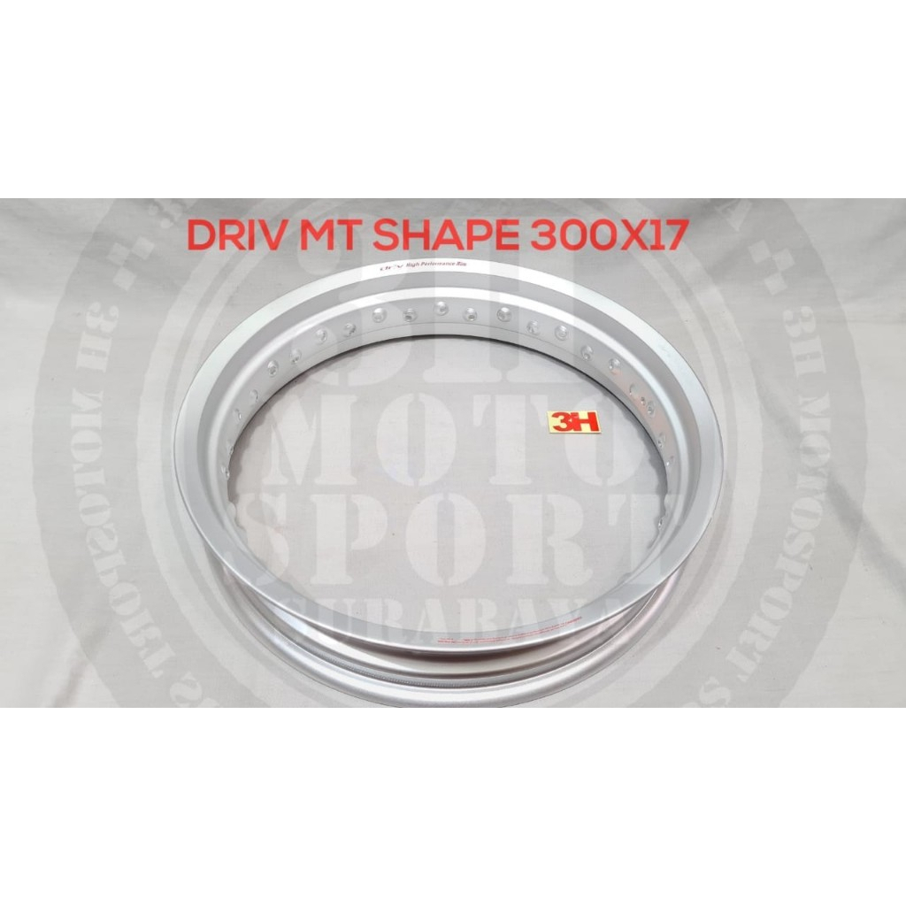 VELG DRIV MT SHAPE 36H 300 17 SILVER