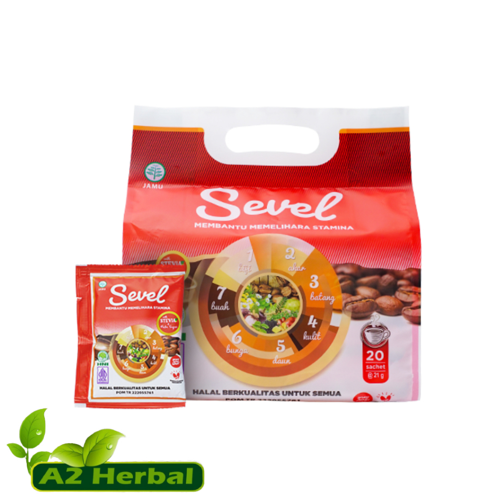 

Kopi Sevel | Kopi Ginseng 7 Elemen | Kopi Herbal Ginseng | Sevel Per Pouch
