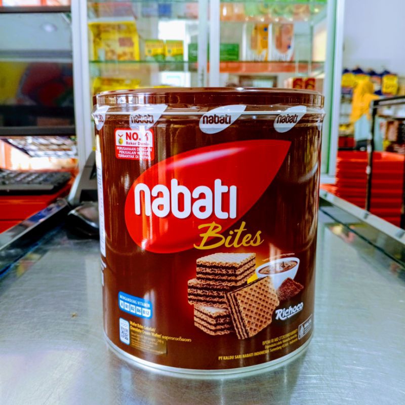 

Wafer Nabati Kaleng Coklat 240g|Nabati Bites Richoco