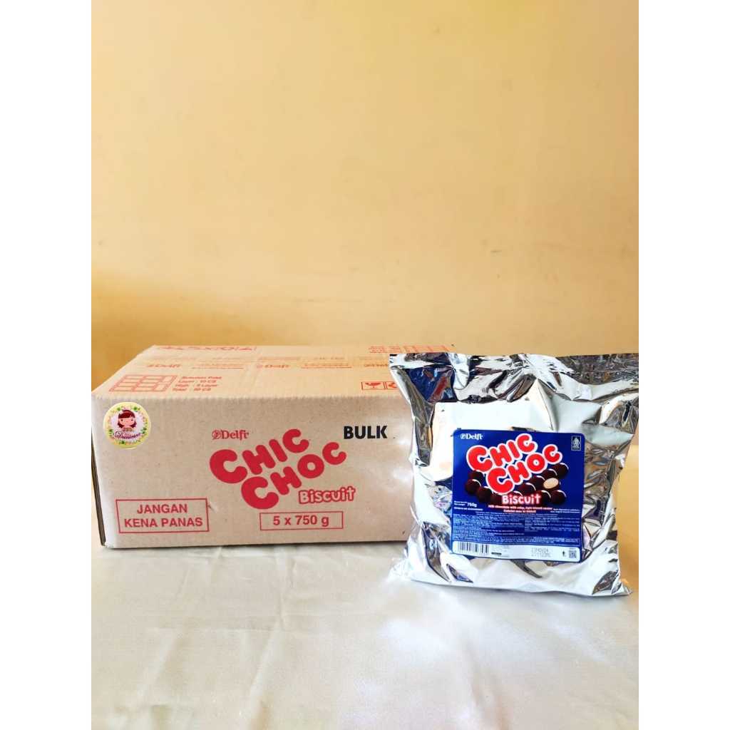 

Kartonan Delfi Chic Choc 750gr Bulky Kemasan Foil 5 Bungkus ( SCP )