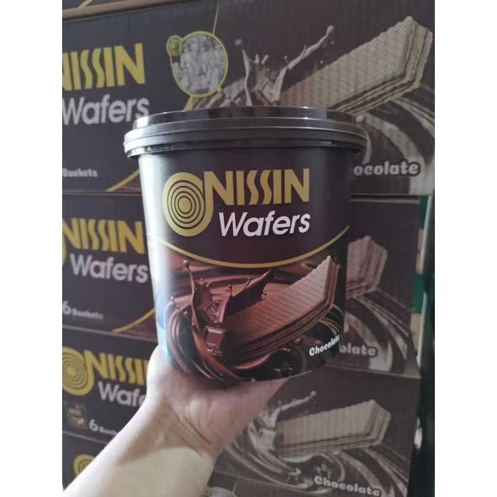 Nissin Wafer Chocolate 2 Toples Nissin Wafer Kemasan Timba Rasa Chocolate Jajan Hari Raya Snack Niss