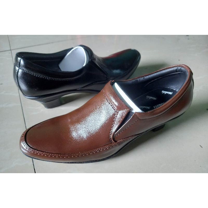 Sepatu wanita pantofel KULIT hak 5cm