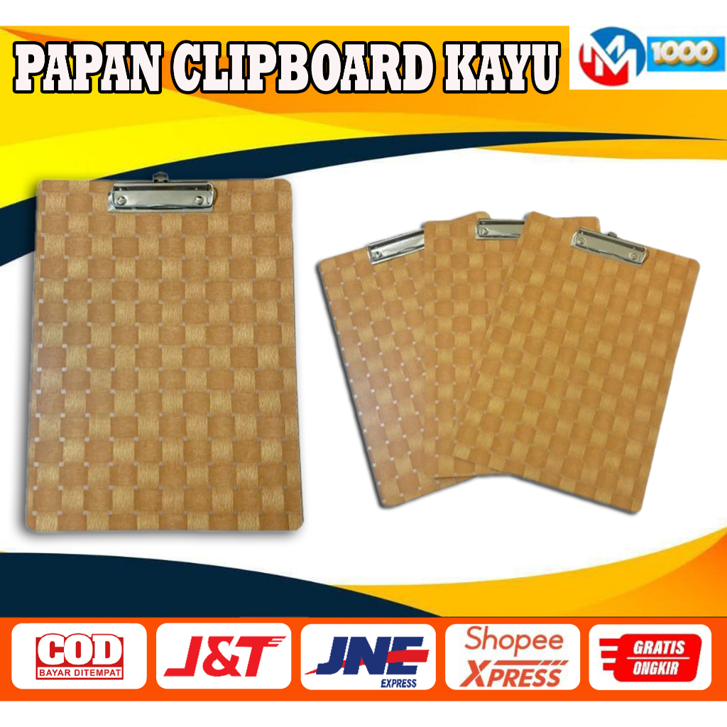 

CLIPBOARD KAYU / PAPAN UJIAN KAYU / PAPAN DADA KAYU / PAPAN JALAN KAYU