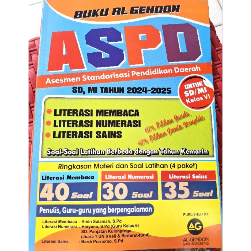 

Algendon ASPD SD 2025 (plus kunci jawaban)