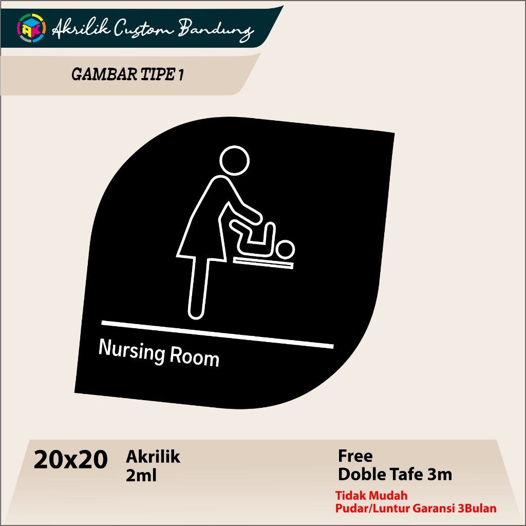 

AKRILIK NURSING ROOM TIPE 1 Acrylic Custom