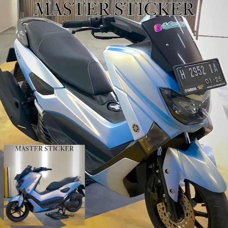 sticker skotlet motor dan mobil warna SKY BLUE LEMBAYUNG GOLD / DOLPHIN BLUE kualitas premium