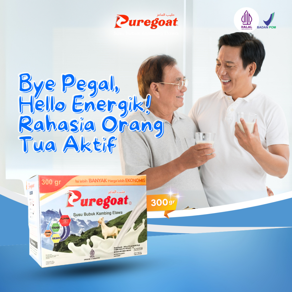 

Puregoat - Susu Kambing Etawa Bubuk Rasa Gula Aren Murni 1 BOX @300gr