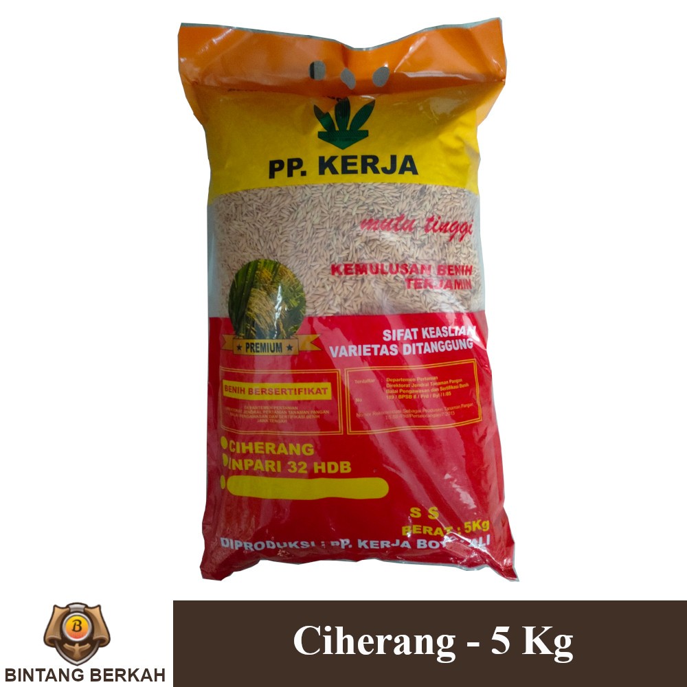 Benih Padi Premium Ciherang 5 Kg Pertanian