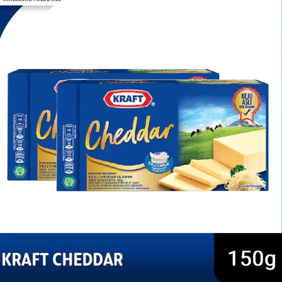 

Kraft Keju Cheddar Blok, 150g