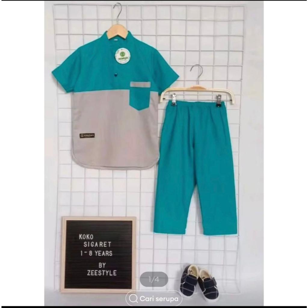 BAJU KOKO KURTA ANAK LAKI LAKI/BAJU MUSLIM ANAK LAKI LAKI BUAT USIA 1-10 TAHUN