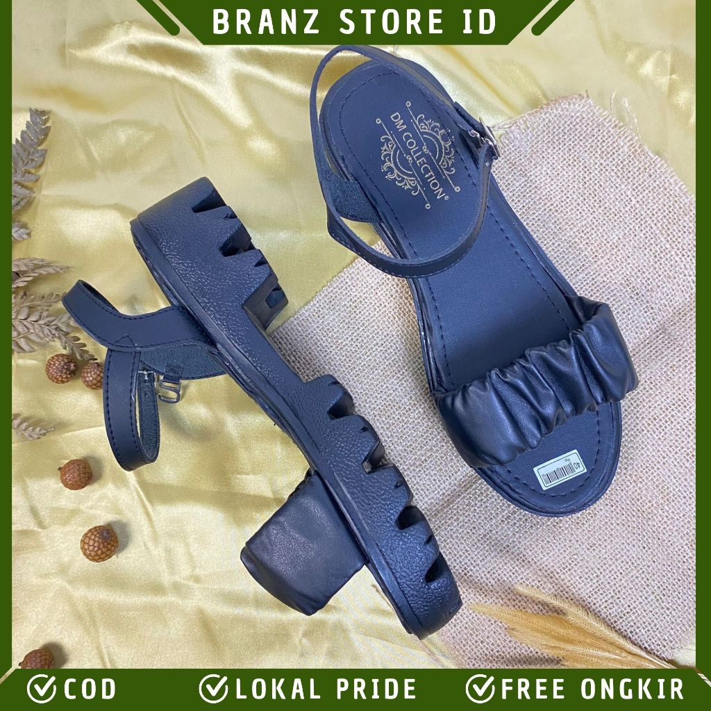 BRANZ STORE - WEDGES SANDAL KOREAN STYLE WANITA SANDAL WANITA HITS HAK 5 CM AL 023