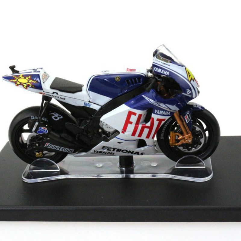 Leo Models MotoGP 46 Valentino Rossi Yamaha YZR M1 Moto GP Mainan Motor Motoran Miniatur Moto GP Ska