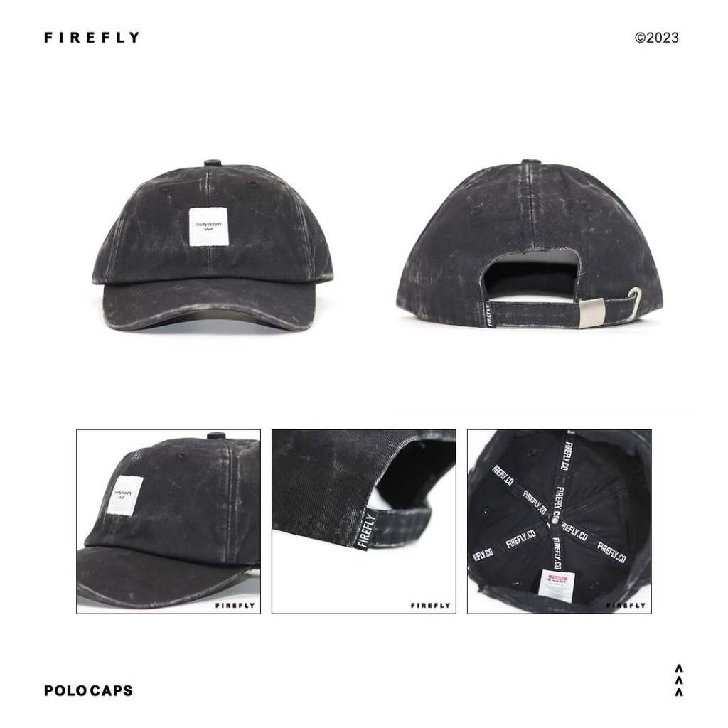 Firefly Checker White Polocaps Woshing / Topi Pria / Snapback