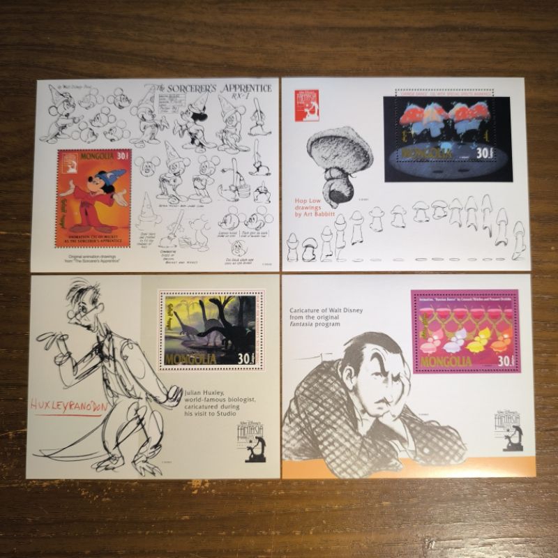 

[PRANGKO MINI SHEET] WALT DISNEY'S 50 YEARS FANTASIA ANNIVERSARY | Mongolia | 4 BIJI