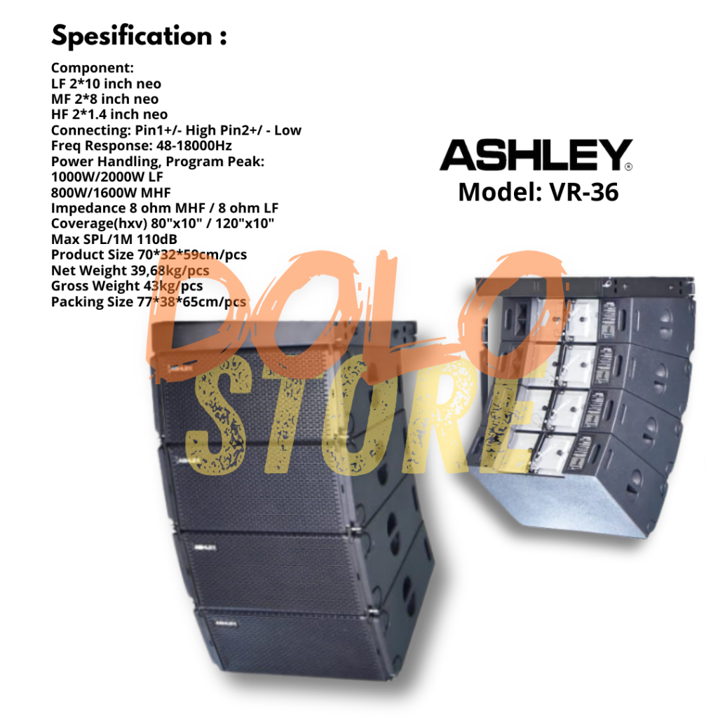 ORIGINAL PRODUK ASHLEY LINE ARRAY VR-36