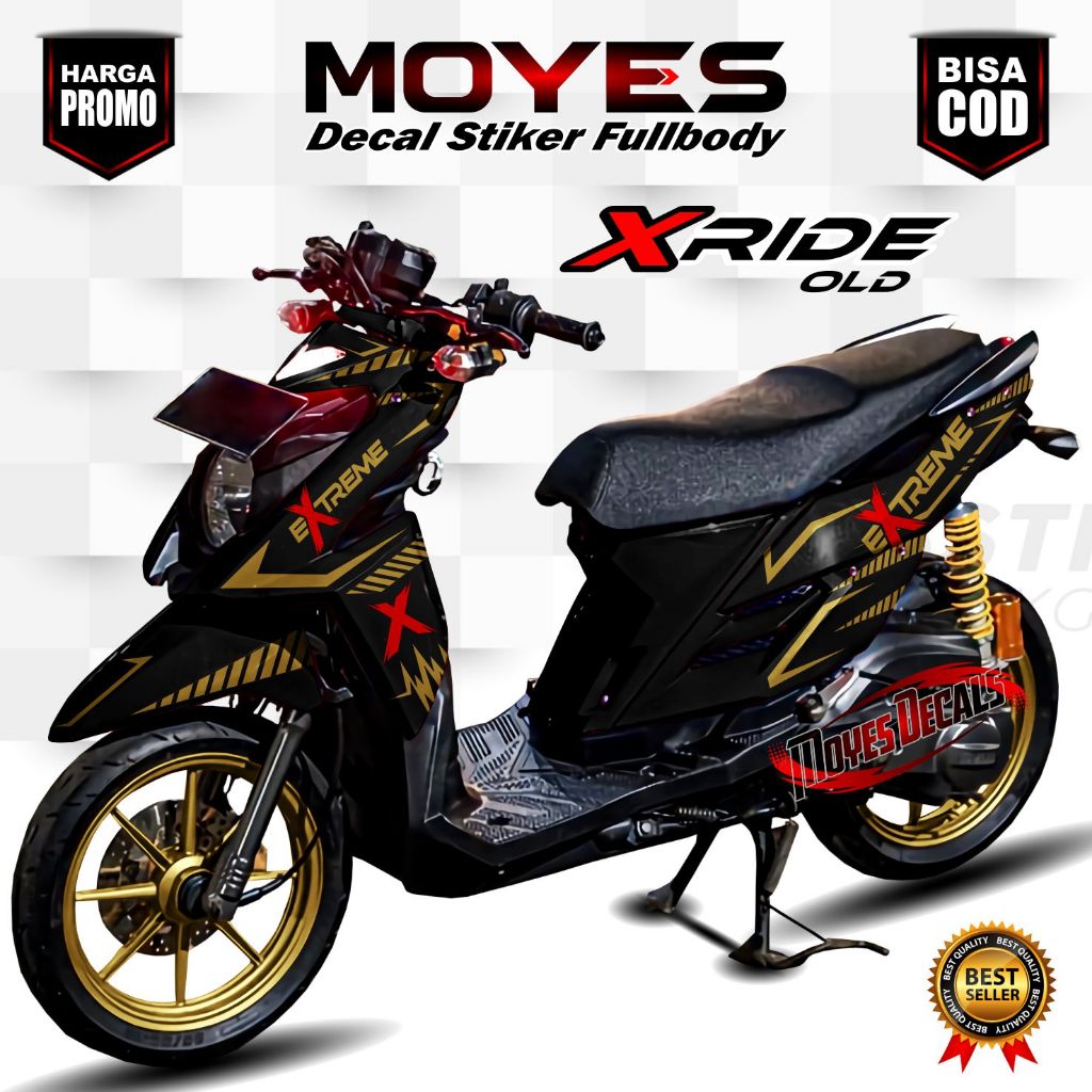 Decal X Ride 115 Full Body Stiker X Ride 115 Full Body Striping X Ride 115 Full Body Motif Racing
