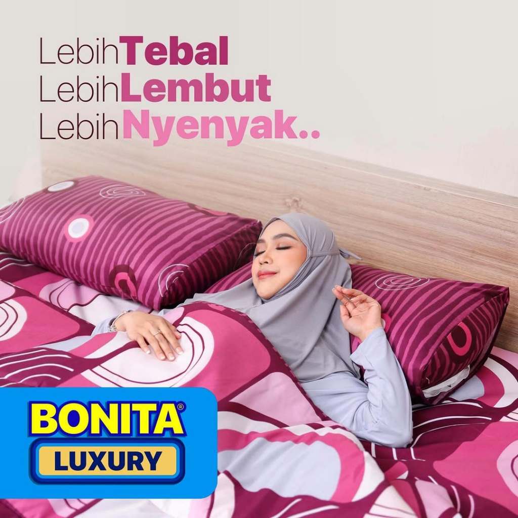 SPREI BONITA B4 (4 Sarung Bantal) 180 X 200 (King Size)