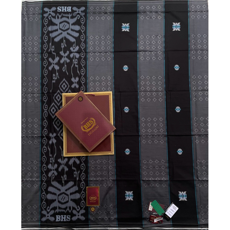 BHS EXCELLENTGOLD ORIGINAL | Sarung Bhs Excellent Silver Motif SGK SSQ SSU SGB| Bhs Songket Premium