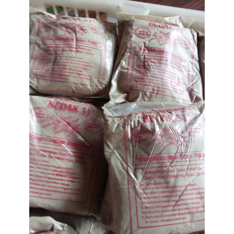 

ampo bubuk /lempung bubuk penghilang rasa pahit daun pepaya.