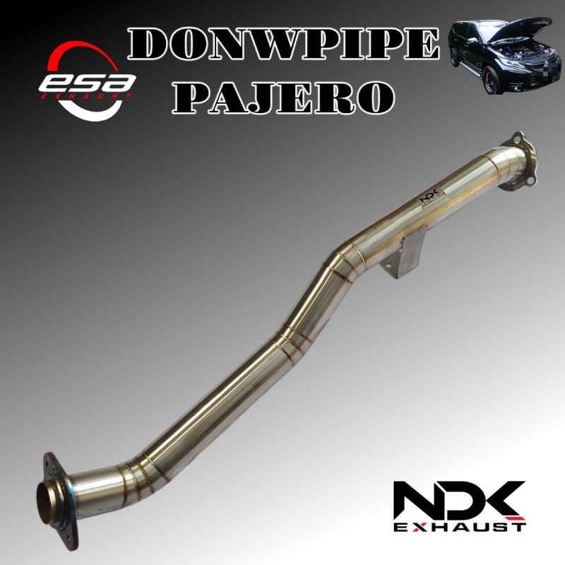 DOWNPIPE ALL NEW PAJERO NDK EXHAUST DOWNPIPE RACING MOBIL KNALPOT MOBIL DOWNPIPE