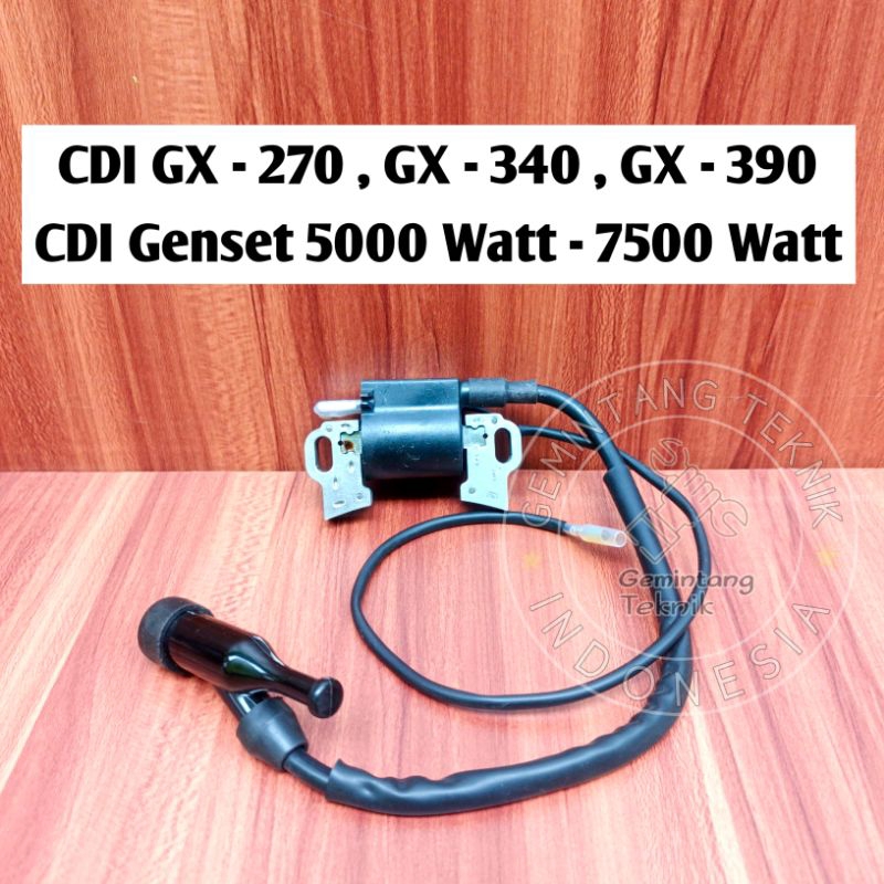 CDI GX270 (9HP) GX390 (13HP) / CDI Genset 5000 Watt - 7500 Watt Merk PRO-QUIP LITE ORIGINAL