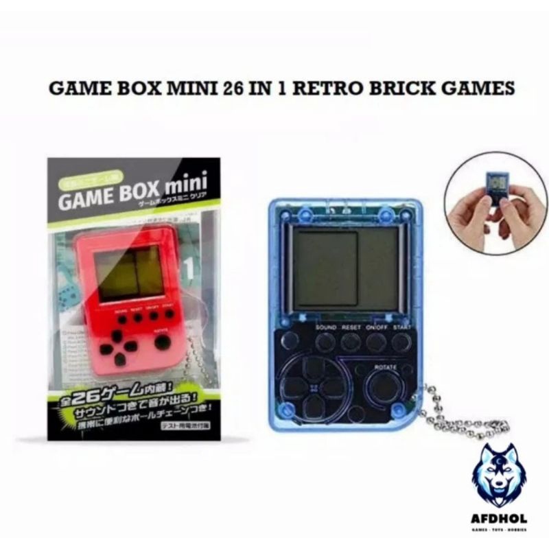 GAMEBOY GAME BOX MINI 26IN1 BRICK GAMES RETRO FC SUP GAMEBOY TETRIS MARIO RETRO GAME PERSEGI GANTUNG