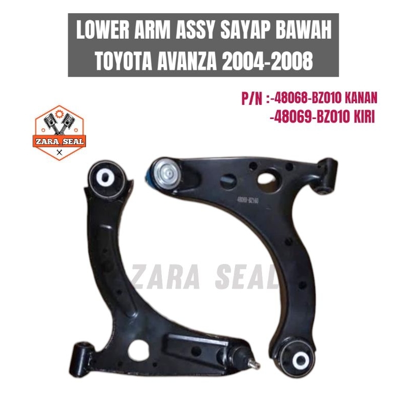 LOWER ARM ASSY SAYAP BAWAH TOYOTA AVANZA LAMA TAHUN 2004-2008