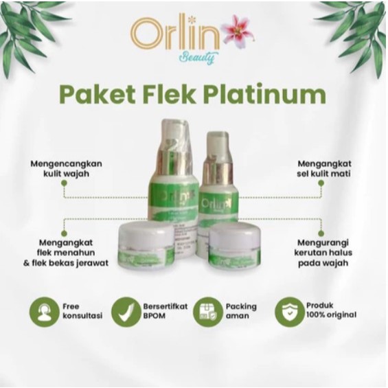 PAKET FLEK ORLIN BEAUTY  FLEK NODA HITAM MENAHUN