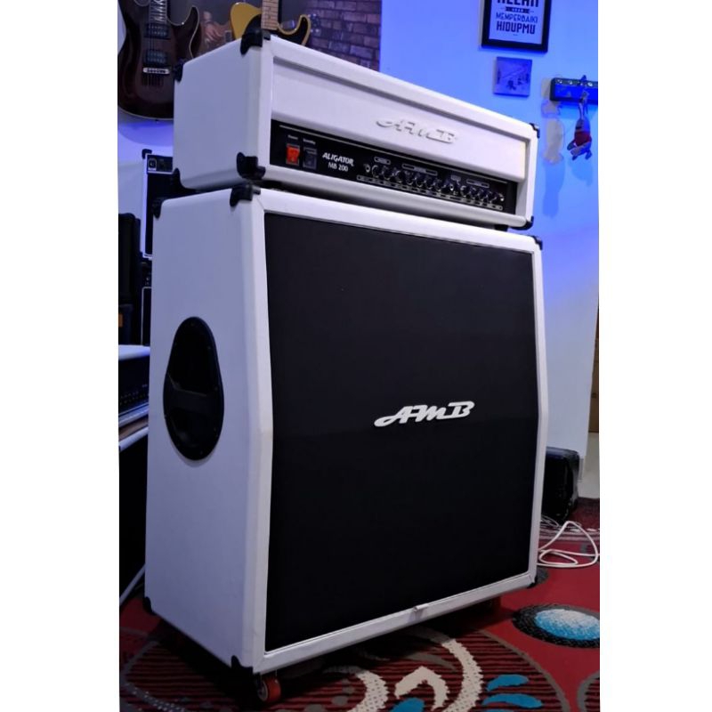AMPLI GITAR HEAD CABINET 12X4 ORIGINAL AMB SUARA GAHAR BERGARANSI