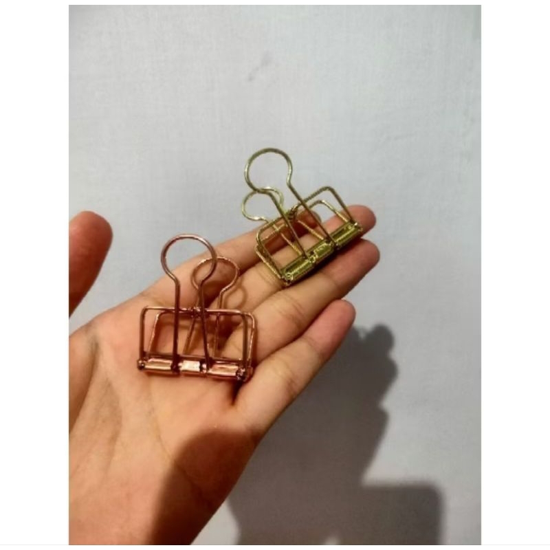 

paper clip penjepit kertas besi warna gold rosegold paperclip