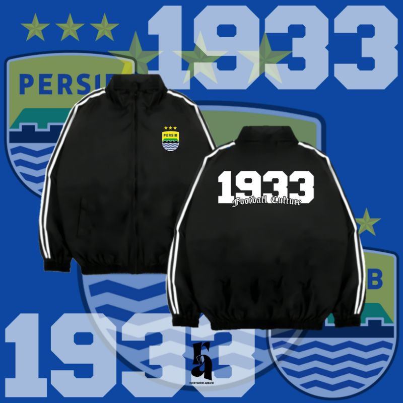 RA Tracktop "Football Culture" Jaket Tracktop Persib/Jaket Casual/Jaket Suporter/Jaket Bola/Jaket Bo