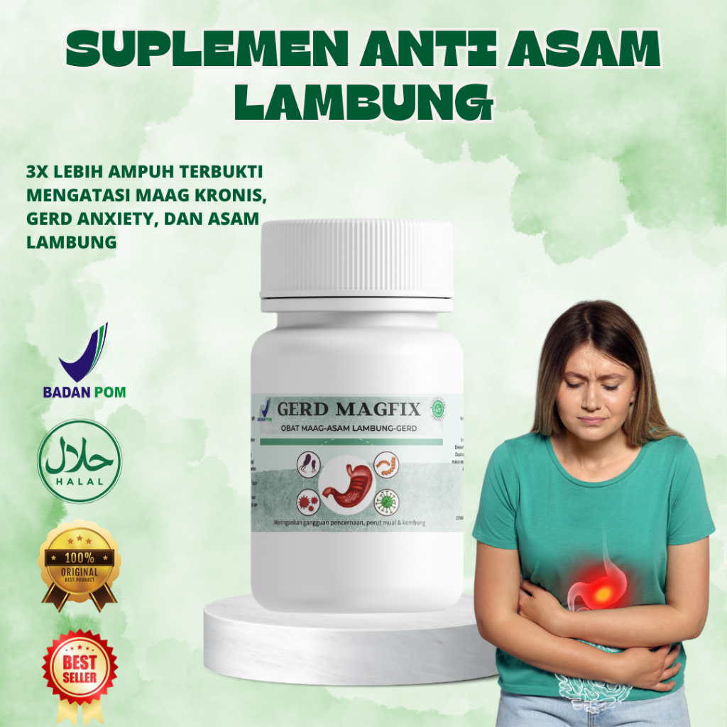 TERLARIS Gerd Magfix Obat Maag Kronis Paling Ampuh Obat Asam Lambung Tukak Lambung Sakit Perut Masal
