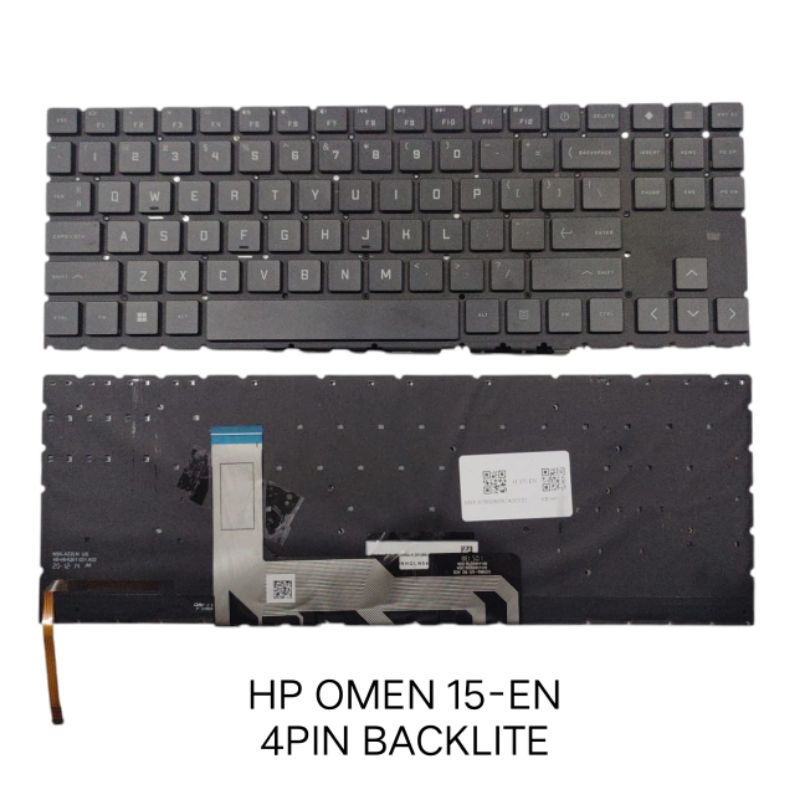 keyboard hp omen 15-EN 4PIN BACKLITE 15-EN0013AX 15Z-EN 15-EK 15T-EK